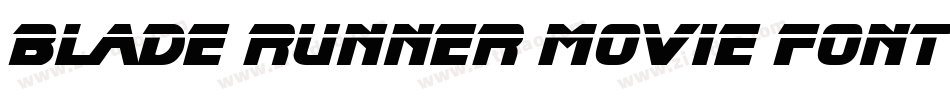 Blade runner movie font 2字体转换